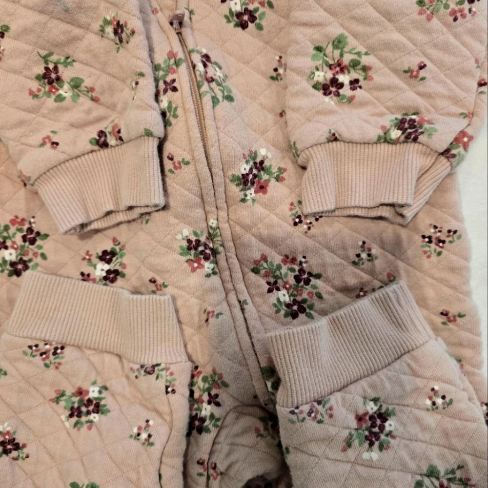 SOLD LIttle Planet by Carter's quilted floral coveralls, Baby Girl 12 Months - Picture 5 of 5